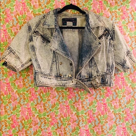 Topshop Jackets & Blazers - 🔮Vintage acid washed cropped jean jacket
